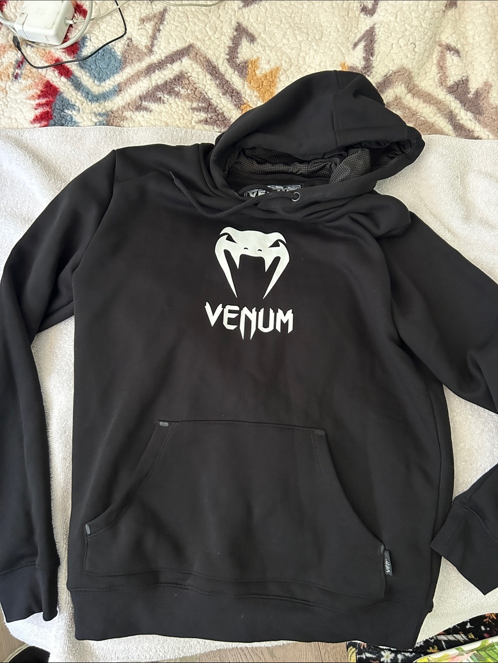 Venum Men's Black Logo Pullover Hoodie
